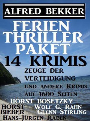 cover image of Ferien Thriller Paket 14 Krimis